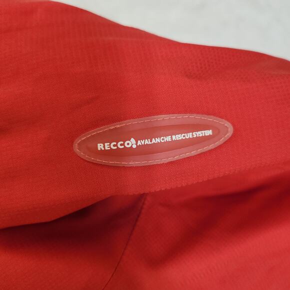 The North Face Recco Jacket Womens Small Red Avalanche Rescue System Reflector - Picture 7 of 14
